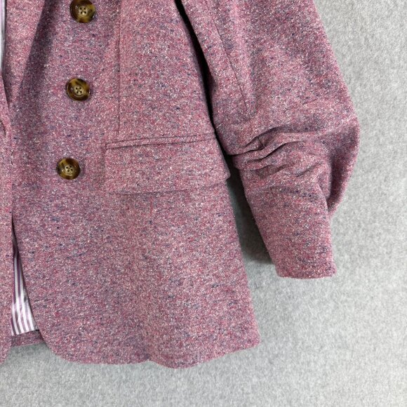 Veronica Beard Revolve Beacon Dickey Jacket Orchid Pink Tweed Womens‎ Size 14 - Picture 7 of 16